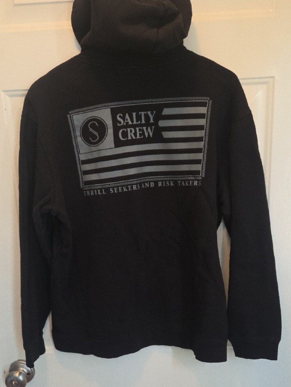 Salty Crew Black Graphic Pullover Hoodie